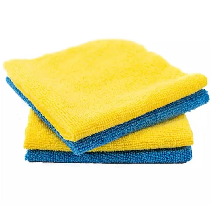 80% Polyester 20% Polyamide 300GSM Green Microfiber Fabric for Kitchen and Car Cleaning Cloth